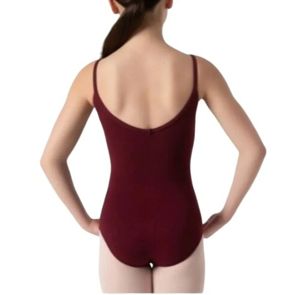 Capezio Princess Camisole Leotard Childs M V-Front Neck Ballet Leg Front Lined